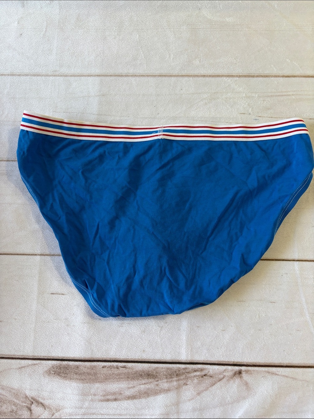 Andrew Christian Striped Waistband Briefs Pack - Blue, Red, Navy - Picture 4 of 10